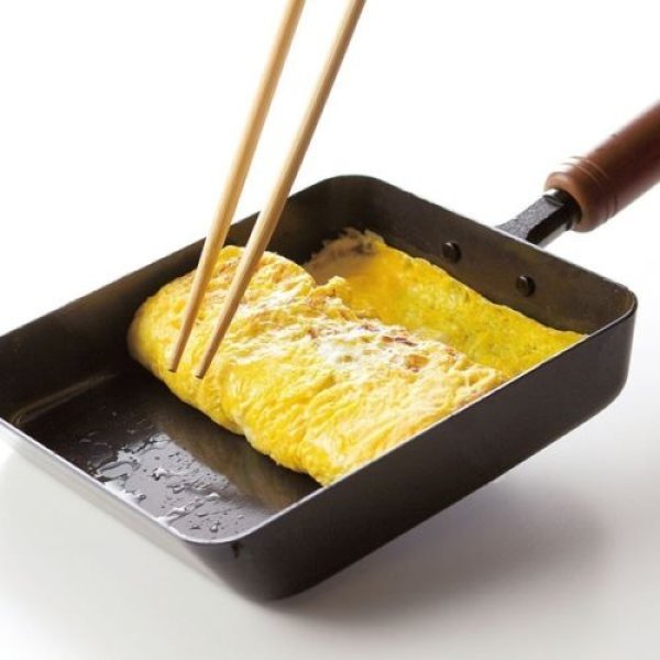 Japanese Tamagoyaki Omelette Egg Frying Pan wooden handle Wahei