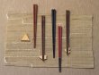 Photo4: Hexagonal Conjugal Japanese lacquer chopsticks & rest Gift set (4)