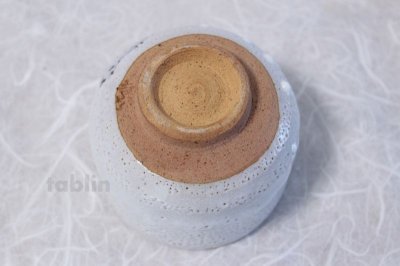 Photo2: Mino ware Japanese pottery matcha chawan tea bowl toga haku plum noten