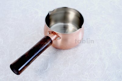 Photo1: Wahei Pure Copper Japanese Milk pan 750ml