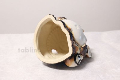 Photo1: Shigaraki pottery Japanese Tanuki Cute Raccoon Dog fukufuku H19cm