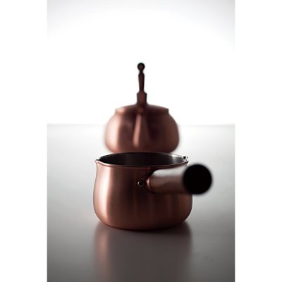 Photo3: Wahei Pure Copper Japanese Milk pan 750ml