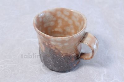 Photo1: Hagi yaki ware Japanese pottery mug coffee cup zui kama 320ml
