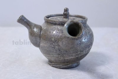 Photo2: Shigaraki pottery Japanese tea pot kyusu Nerikomi pottery tea strainer 400ml