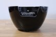 Photo2: Electric charcoal heater Japanese tea ceremony black pottery benibachiburo (2)