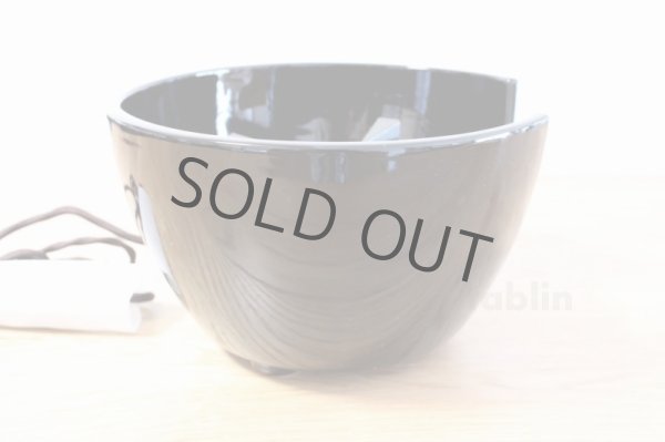 Photo4: Electric charcoal heater Japanese tea ceremony black pottery benibachiburo (4)