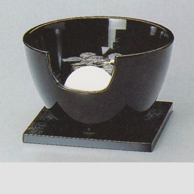Photo1: Electric charcoal heater Japanese tea ceremony black pottery benibachiburo
