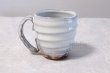 Photo3: Hagi yaki ware Japanese pottery mug coffee cup gin white glaze keiichiro 350ml (3)