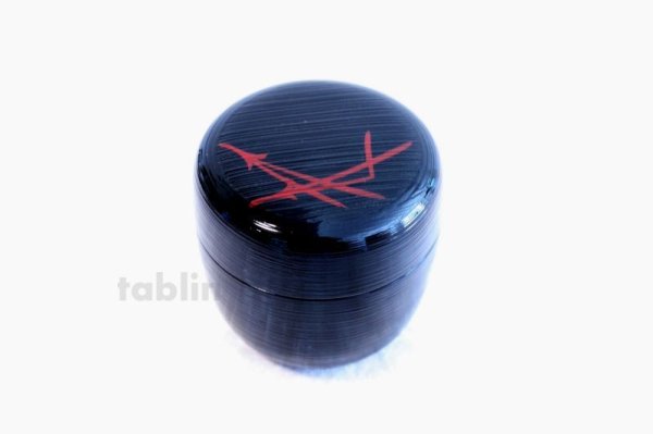 Photo3: Tea Caddy Japanese Natsume Echizen Urushi lacquer Matcha container hakeme matuba (3)