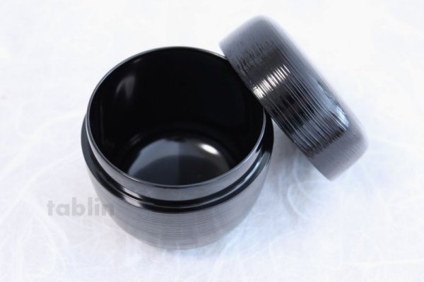 Photo4: Tea Caddy Japanese Natsume Echizen Urushi lacquer Matcha container hakeme matuba (4)