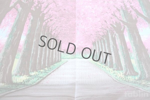 Photo3: Noren CSMO Japanese door curtain Sakura Allee pink 85 x 170cm (3)