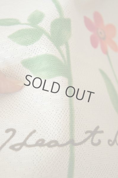 Photo2: Noren CSMO Japanese door curtain Campus Flower white 85 x 170cm (2)