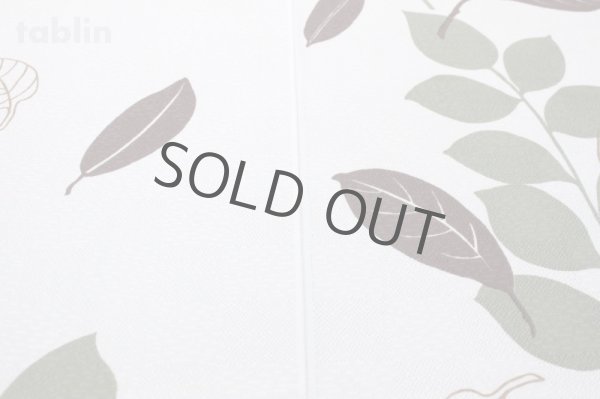 Photo4: Noren CSMO Japanese door curtain Leaf Leaf II white 85 x 170cm (4)