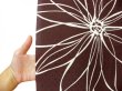 Photo2: Noren CSMO Japanese door curtain Line Flower brown 85 x 170cm (2)