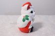 Photo4: Japanese Lucky Cat Tokoname ware YT Porcelain Maneki Neko Santa Claus H19cm (4)