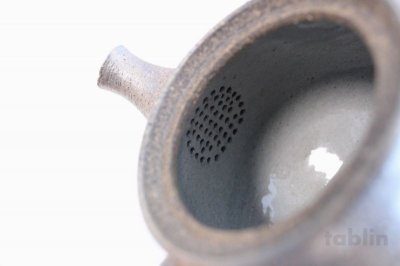 Photo1: Shigaraki pottery Japanese tea pot kyusu Ibushi pottery tea strainer 550ml