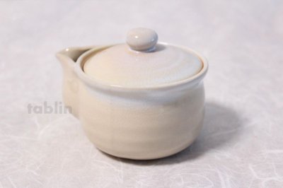 Photo3: Japanese tea set pot cups yusamashi Houhin himedo pottery tea strainer 200ml
