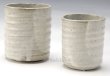 Photo10: Shigaraki pottery Japanese tea cups nezumi hai yunomi set of 2 (10)