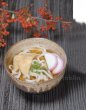Photo2: Shigaraki pottery Japanese soup noodle serving bowl kohaku D150mm (2)