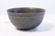 Photo2: Shigaraki pottery Japanese soup noodle serving bowl black sai D150mm (2)