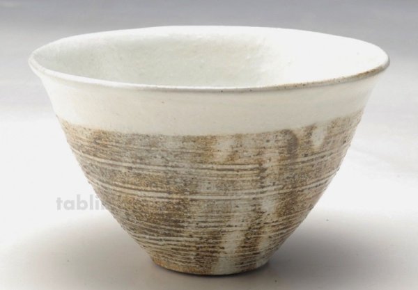 Photo1: Shigaraki pottery Japanese soup noodle serving bowl kobiki D130mm (1)