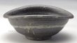 Photo1: Shigaraki pottery Japanese soup noodle serving bowl black sen D165mm (1)