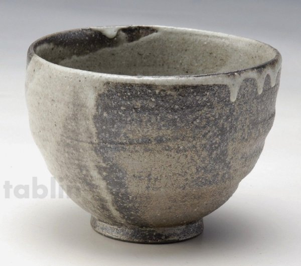 Photo1: Shigaraki pottery Japanese soup noodle serving bowl yuraku cha D125mm (1)