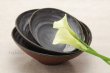 Photo5: Shigaraki pottery Japanese soup noodle serving bowl akane tawami D200mm (5)