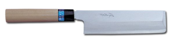 Photo3: SAKAI TAKAYUKI INOX stainless Magnolia wood Japanese Usuba vegetable knife (3)