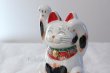 Photo3: Japanese Lucky Cat Kutani Porcelain Maneki Neko mike ryote H18cm (3)