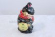 Photo4: Japanese Lucky Cat Kutani Porcelain Maneki Neko black mori H19.5cm (4)