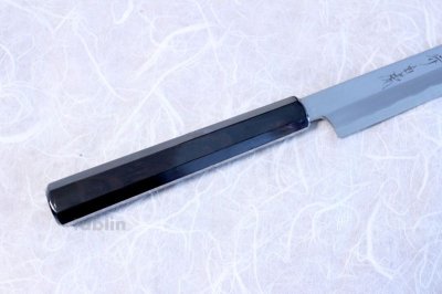 Photo1: SAKAI TAKAYUKI Japanese knife Byakko Yasuki White-1 steel Sakimaru Takohiki (Sashimi)