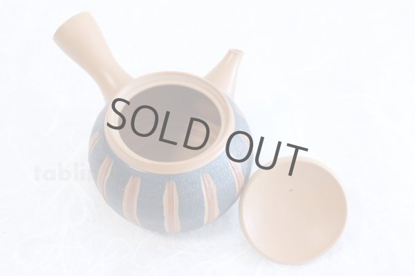 Photo5: Tokoname ware　YT Japanese tea pot Haruyama marrow ceramic tea strainear 360ml (5)