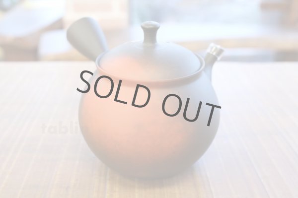 Photo11: Tokoname Japanese tea pot kyusu YT black yohen Shoryu 390ml (11)