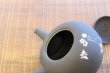 Photo3: Tokoname Japanese tea pot kyusu YT black butterfly sakura Seiho 350ml (3)
