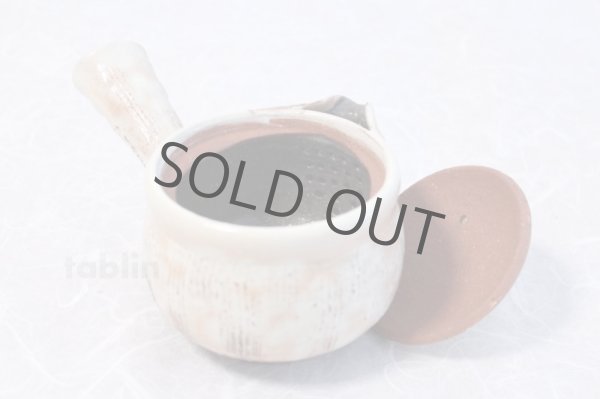 Photo5: Japanese tea pot cups set Hagi ware Kobiki Keizo pottery tea strainer 350ml (5)