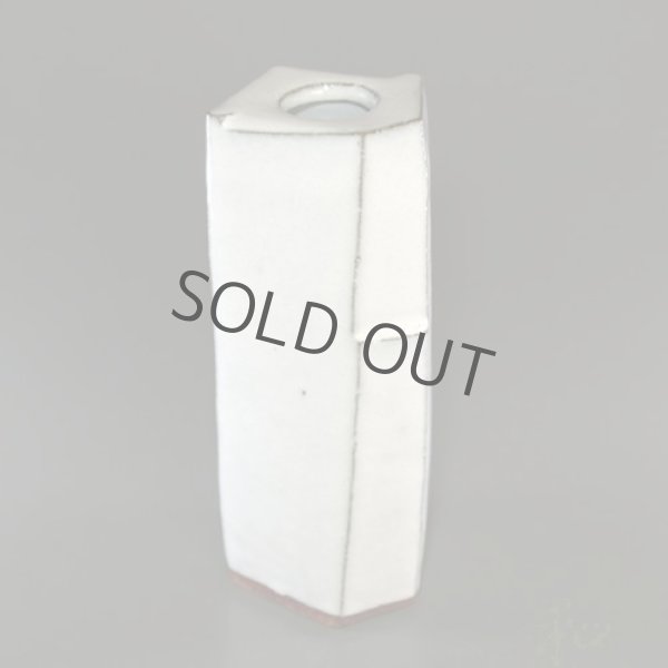 Photo2: Hagi ware Senryuzan climbing kiln Japanese vase mentori H23cm (2)