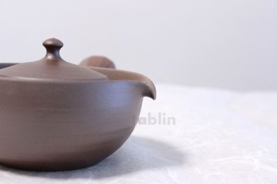 Photo3: Hasami porcelain yakishime Shiboridashi kyusu Japanese tea pot 300ml