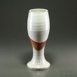 Photo1: Hagi ware Senryuzan climbing kiln Japanese vase kakebu ni hanaire H21.5cm (1)