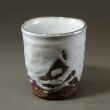 Photo3: Hagi Senryuzan climbing kiln Japanese pottery tumbler white nagashi go (3)