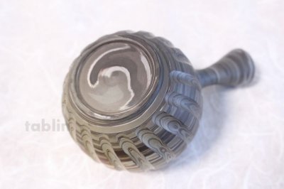 Photo3: Tokoname ware Japanese tea pot kyusu ceramic strainer YT Kenji tate naga 360ml