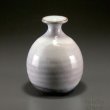 Photo2: Hagi ware Senryuzan climbing kiln Japanese vase yohen single flower H12cm (2)