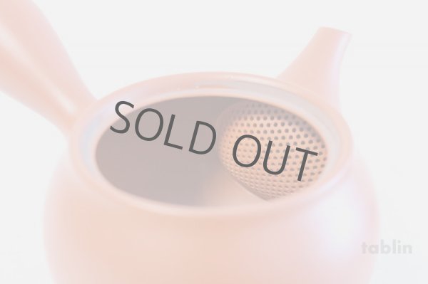 Photo4: Tokoname yaki ware Japanese tea pot morimasa red syudei ceramic tea strainer 360ml (4)