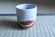 Photo2: Shigaraki pottery Japanese tea cups tansetsu white glaze yunomi set of 2 (2)