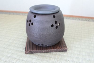 Photo1: Tokoname YT Japanese green tea aroma Tea Incense Burner Sekiryu r hai H10cm