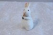 Photo1: Shigaraki pottery Japanese doll rabbit Carrot H130mm (1)