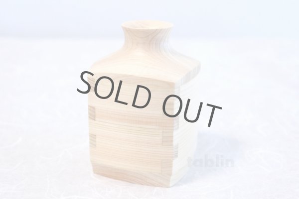 Photo4: Takumi Kaku Japanese wooden Sake bottle & cups hinoki cypress set of 6 Gift (4)