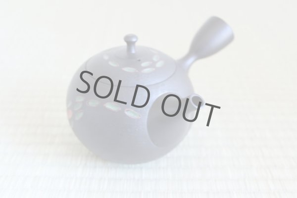 Photo3: Tokoname ware Japanese tea pot kyusu ceramic strainer YT Hokuryu nota 580ml (3)