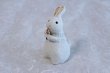 Photo4: Shigaraki pottery Japanese doll rabbit Carrot H130mm (4)