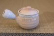 Photo3: Hagi yaki ware Japanese tea pot Hime M kyusu with stainless tea strainer 360ml (3)